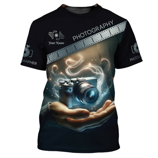 Unisex Shirt, Custom Name Photography Shirt, Photography T-Shirt, Gift For Photographers