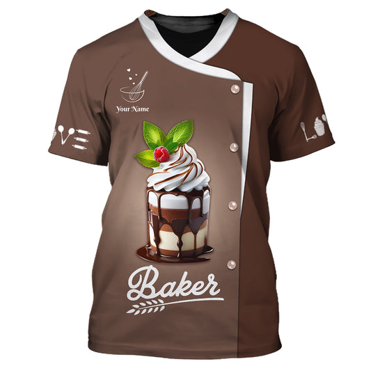 Unisex Shirt, Bäckershirt mit individuellem Namen, Bäckershirt, Bäckerkoch, Bäckergeschenk