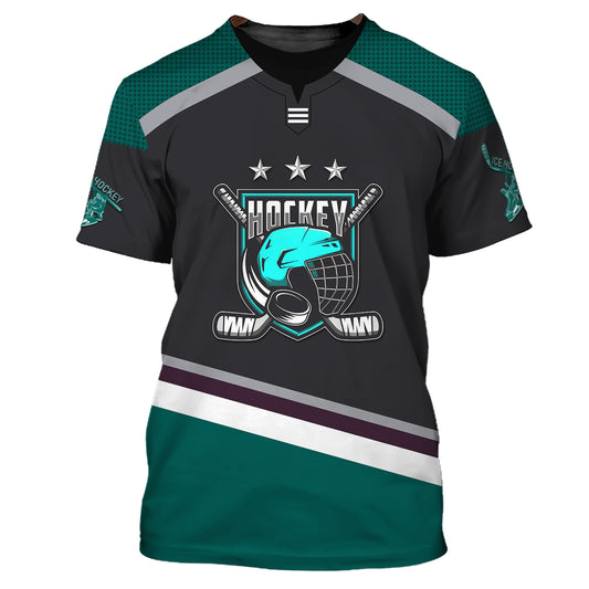 Unisex Shirt, Hockey Shirt, Custom Name T-Shirt, Hockey Polo, Gift for Hockey Player