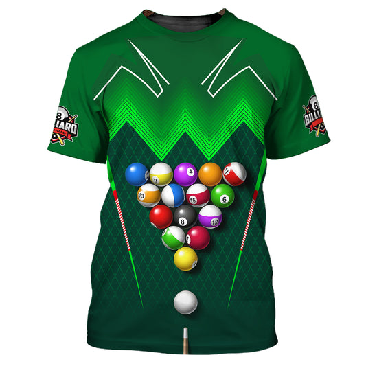 Unisex Shirt, Custom Billiards Polo Shirt, Billiards T-shirt, Billiards Shirt, Shirt For Billiards Lovers