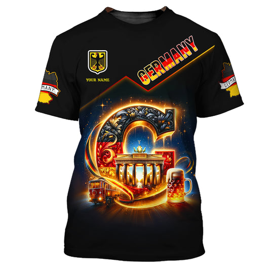 Unisex Shirt, Custom Name Germany T-Shirt, German Shirt, German Lover Gift