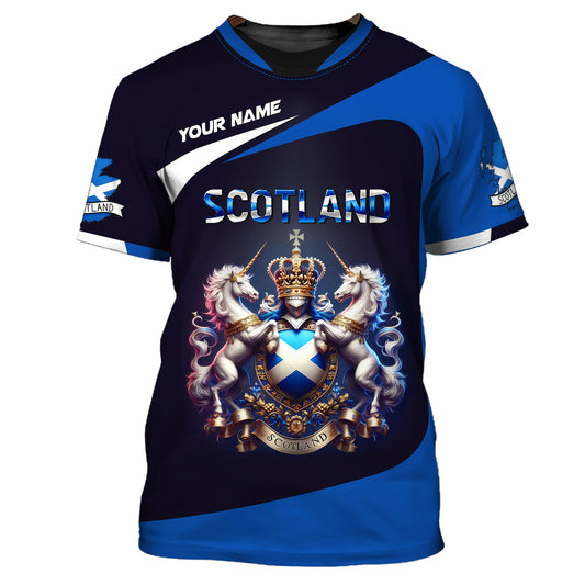 Unisex Shirt, Custom Name Scotland Shirt, Scottish T-Shirt, Scotland Lover Shirt