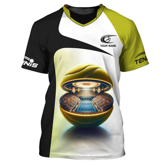 Unisex Shirt, Custom Name Tennis Shirt, Tennis T-Shirt, Tennis Lover Gift, Tennis Player Apparel