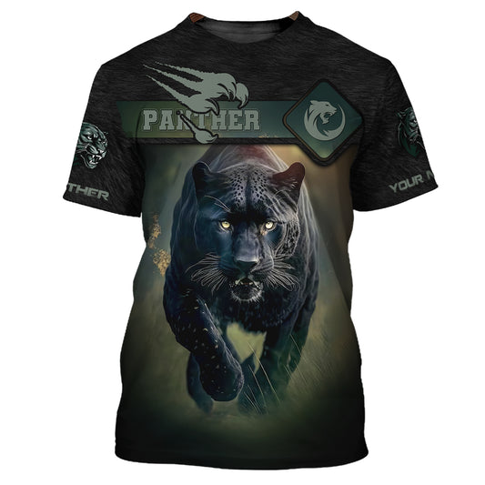 Unisex Shirt, Custom Name Panther T-Shirt, Shirt For Panther Lovers