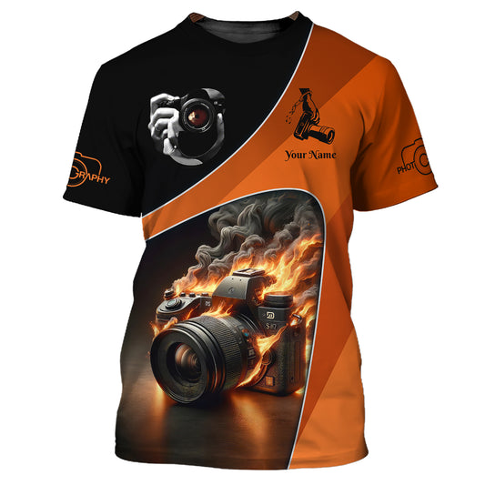 Unisex Shirt, Custom Name Photographer Shirt, Photography Lover T-Shirt, Gift For Photographers