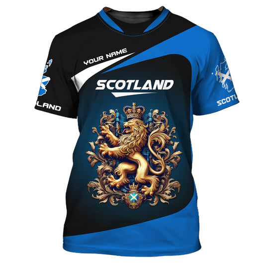 Unisex-Shirt, benutzerdefiniertes Namens-Schottland-Shirt, schottisch, Schottland-T-Shirt, Schottland-Liebhaber-Shirt