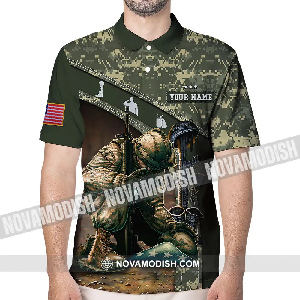 A Hero - Customized U.s. Veteran Polo Shirt Gift For Veterans Apparel