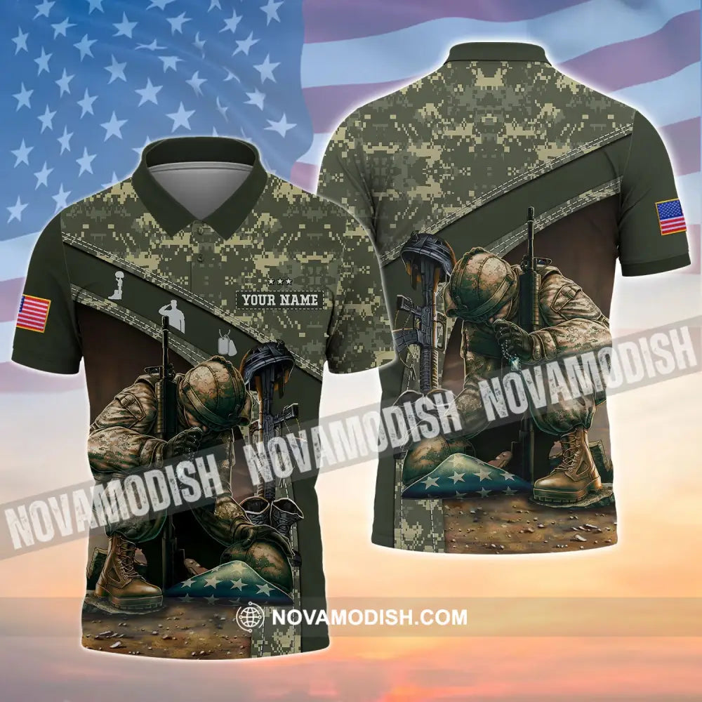 A Hero - Customized U.s. Veteran Polo Shirt Gift For Veterans / S Apparel