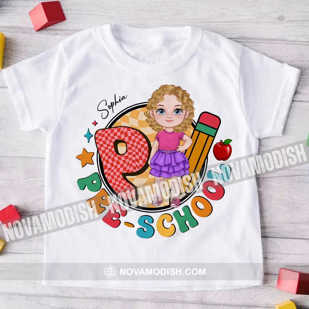 Back To School Custom Appearance Kid Name And Grade - Personalized T-Shirt Gift For Family Kids