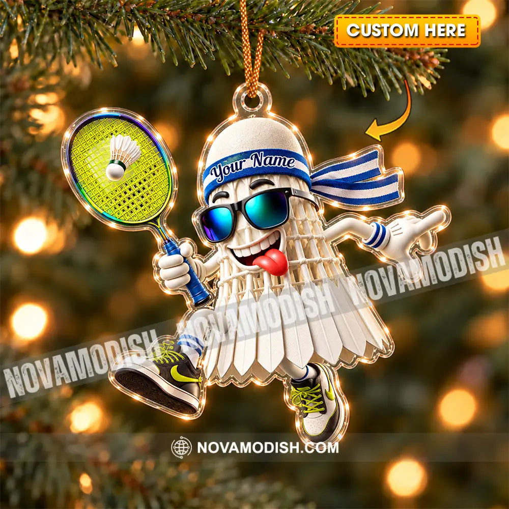 Badminton Home Decor Christmas Ornament Personalized Ornament - 3.54’’ / 1 Ornament - Ornament