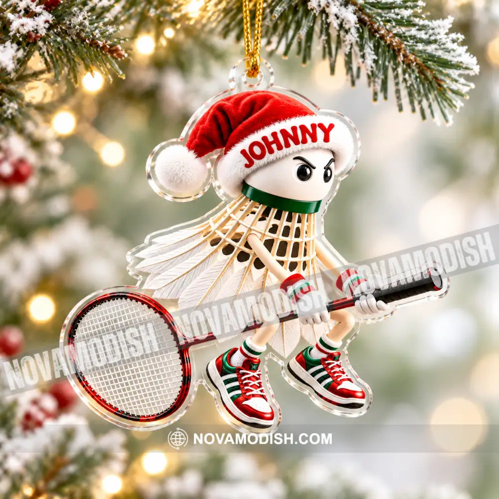 Badminton Home Decor Christmas Ornament Personalized Ornament - Ornament