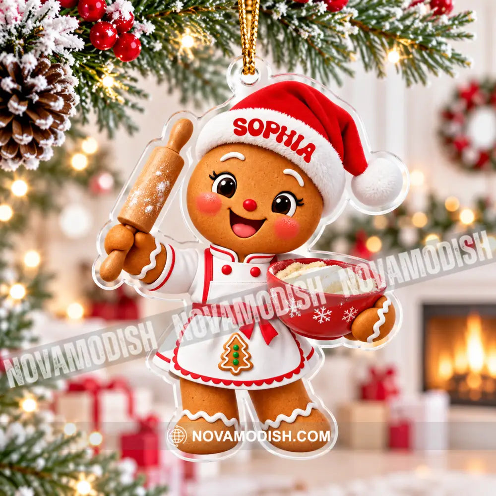 Baker Home Decor Christmas Ornament Personalized Ornament - Ornament