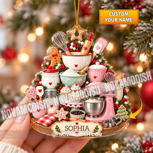 Baker Home Decor Christmas Ornament Personalized Ornament - 3.54’’ / 1 Ornament - Ornament