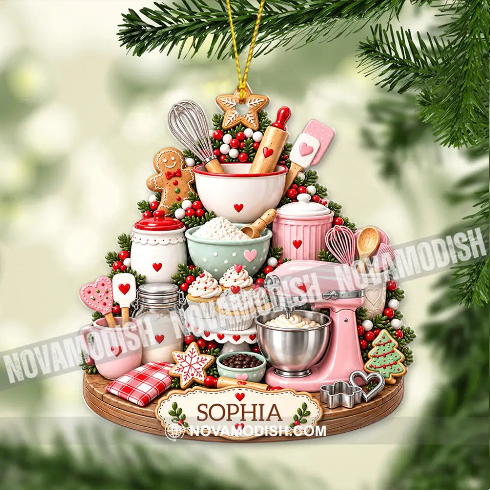 Baker Home Decor Christmas Ornament Personalized Ornament - Ornament