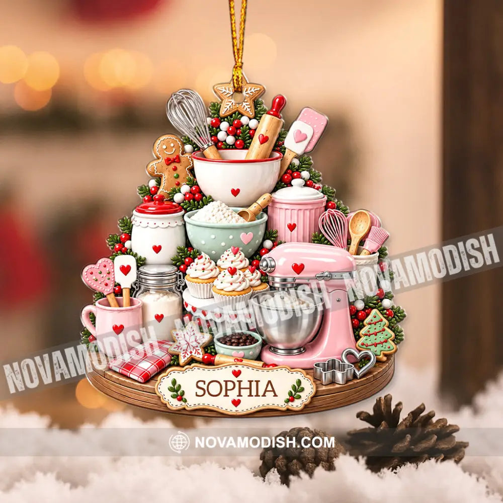 Baker Home Decor Christmas Ornament Personalized Ornament - Ornament