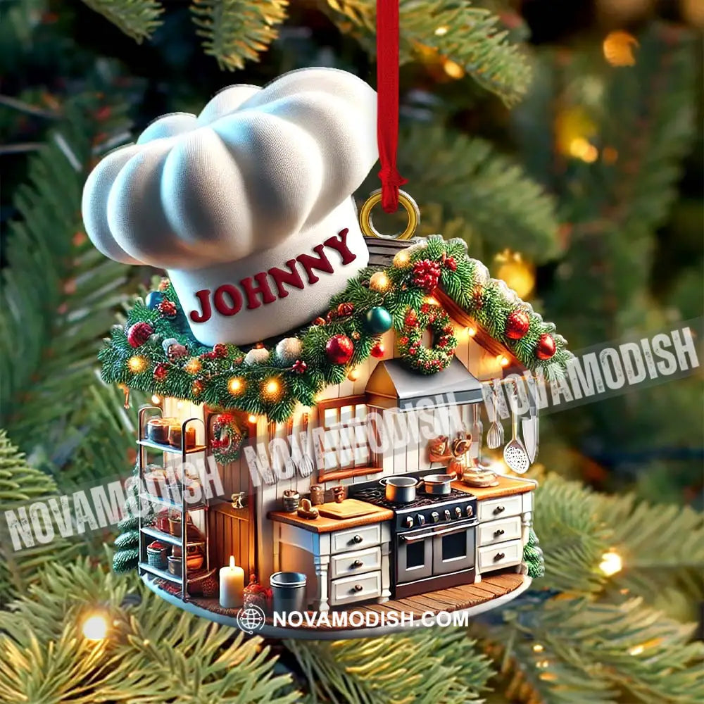 Baking House Ornament Personalized