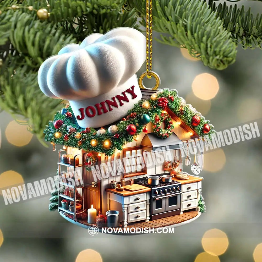 Baking House Ornament Personalized