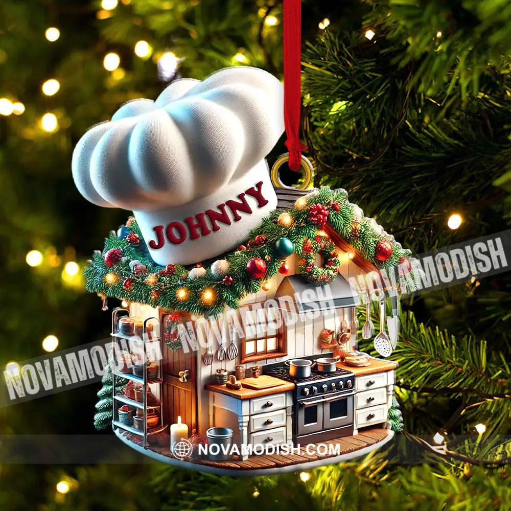 Baking House Ornament Personalized