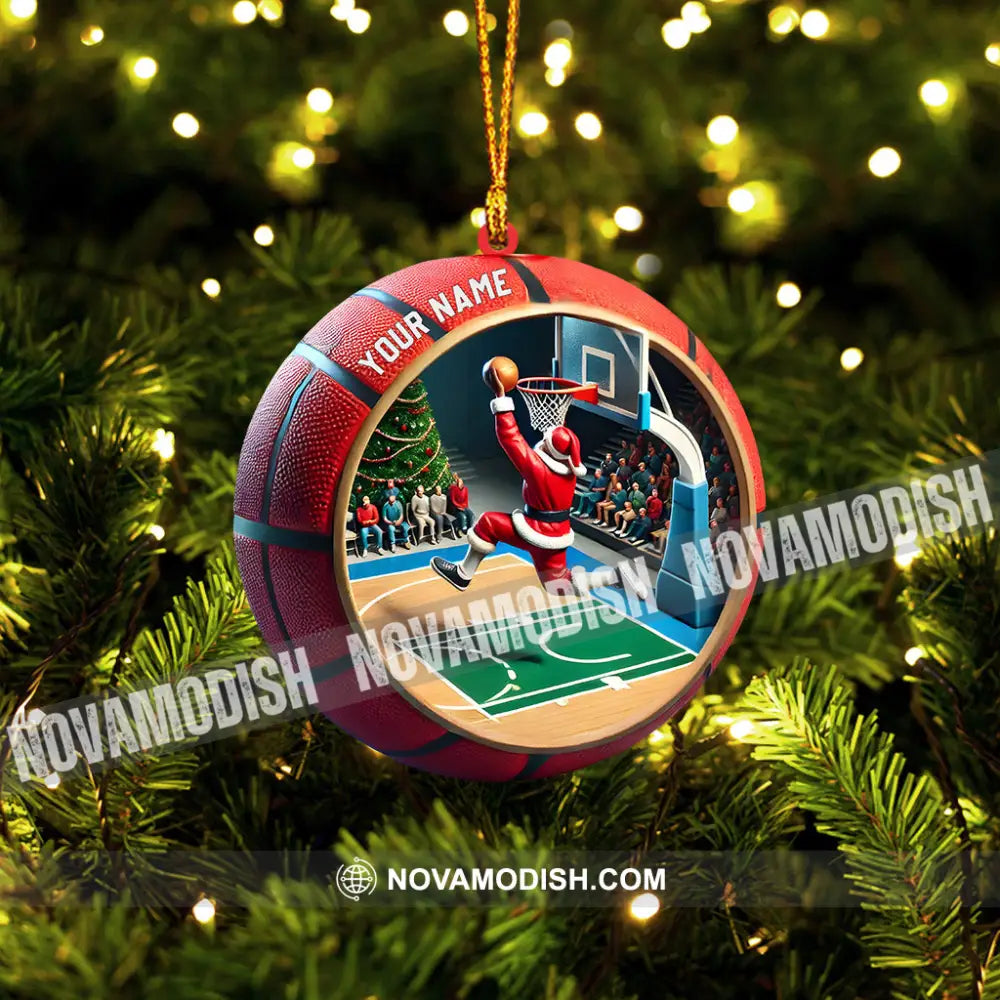 Ball Basketball Decor Christmas Ornament Personalized