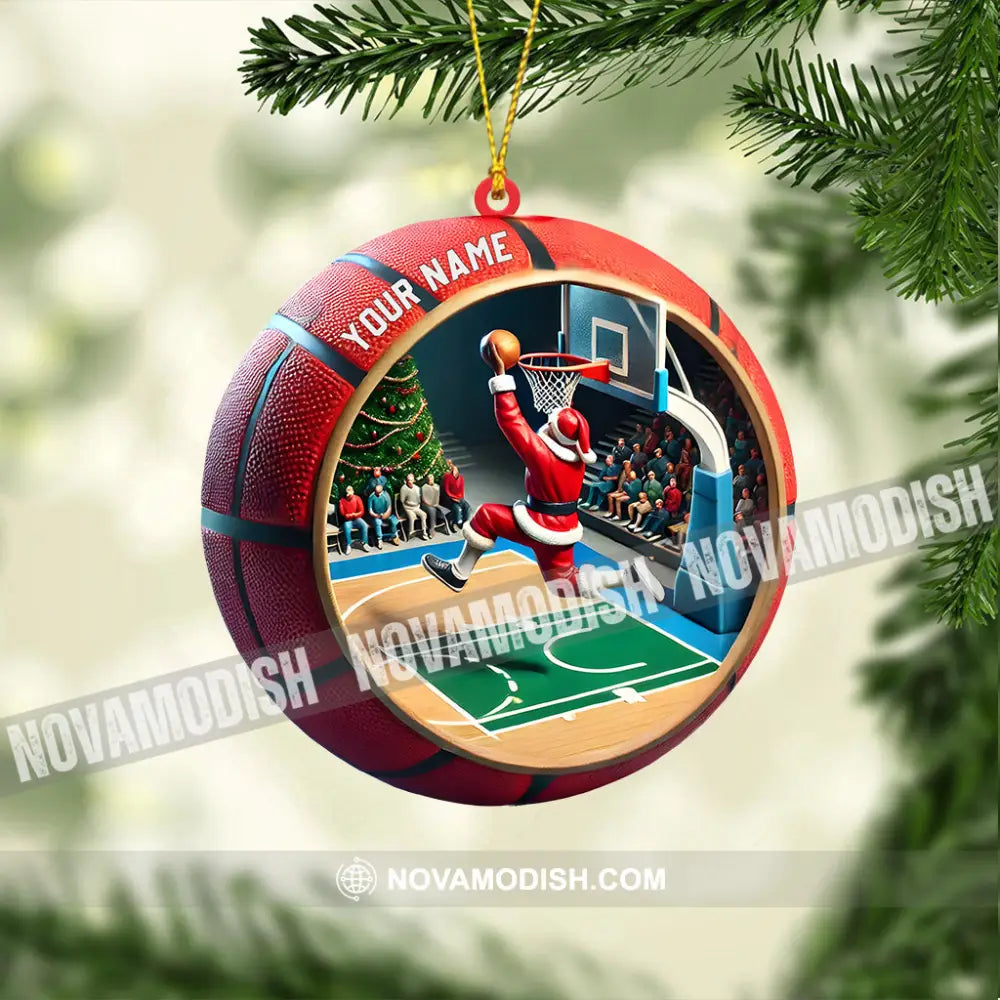 Ball Basketball Decor Christmas Ornament Personalized