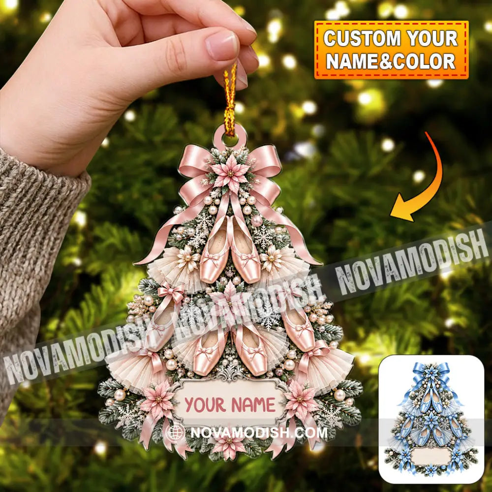 Ballet Christmas Tree Home Decor Christmas Ornament Personalized Ornament - 3.54’’ / 1 Ornament - Ornament