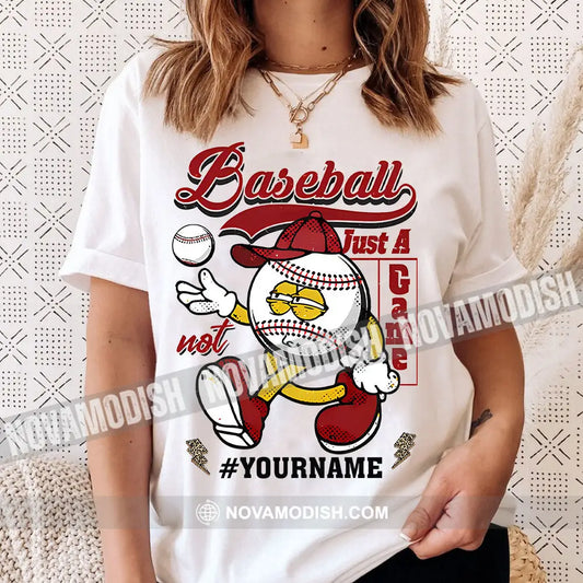 Baseball Is Not Just A Game Personalized T-Shirt Gift For Lovers Classic Tee/Unisex Tee / White S