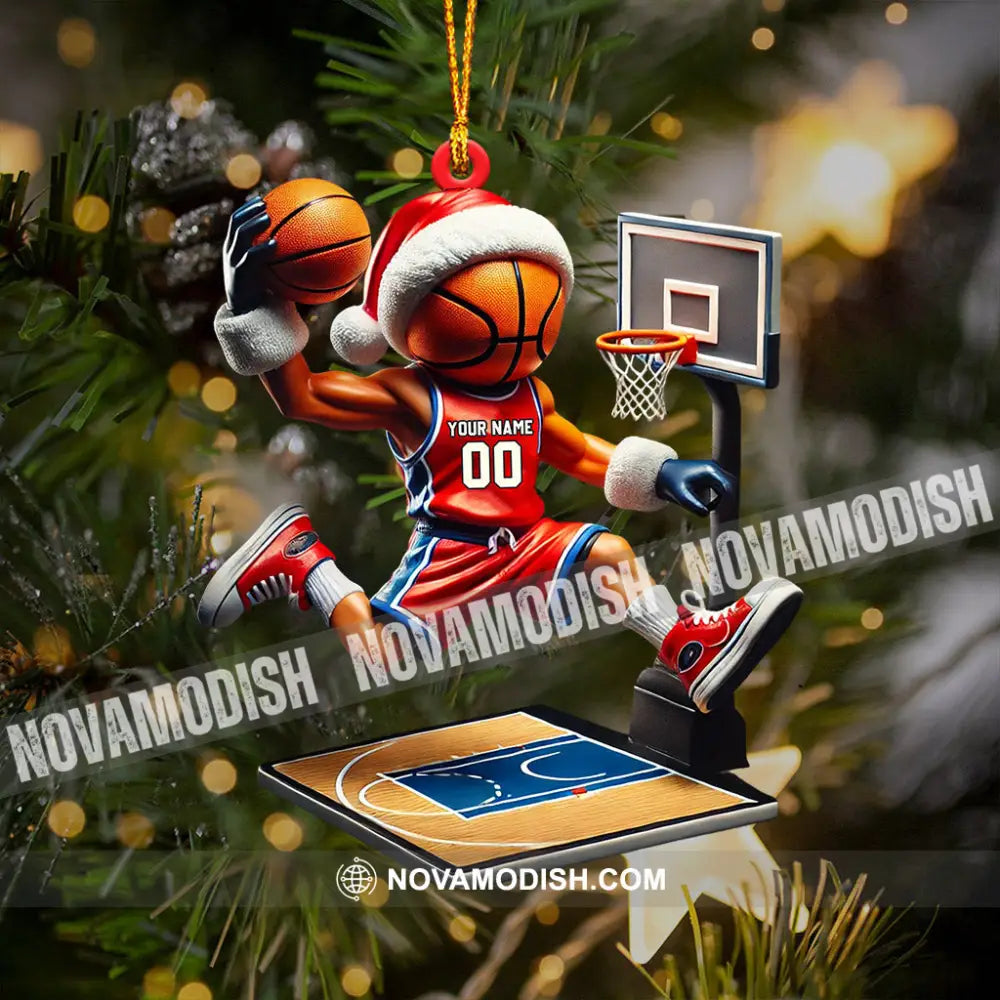 Basketball Player Christmas Ornament Personalized