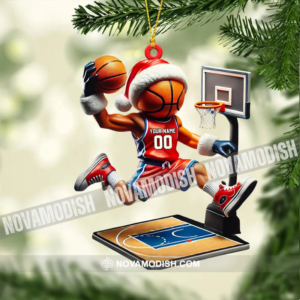 Basketball Player Christmas Ornament Personalized