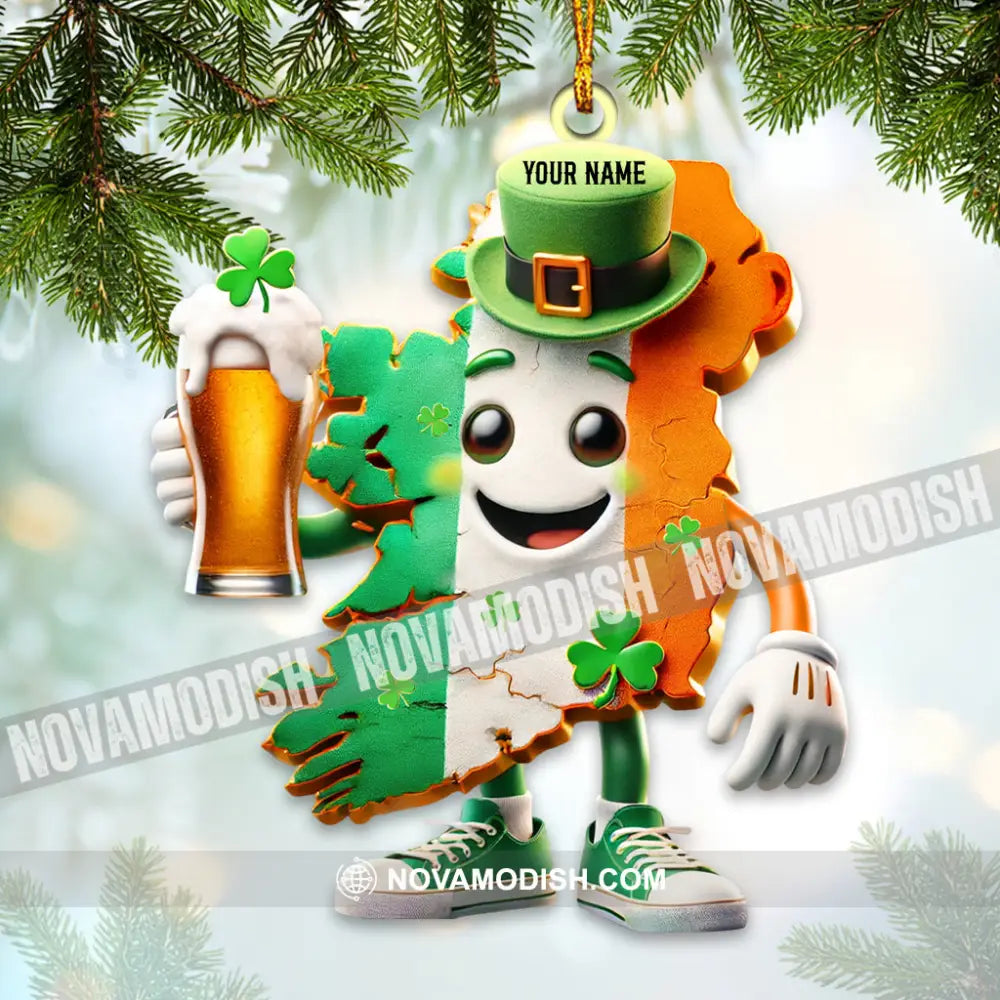 Beer Party St.patrick’s Day Home Decor Christmas Ornament Personalized