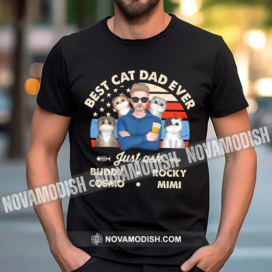 Best Cat Dad Ever Just Ask Cutie Cats- Personalized T-Shirt Gift For Lover Classic Tee/Unisex Tee /