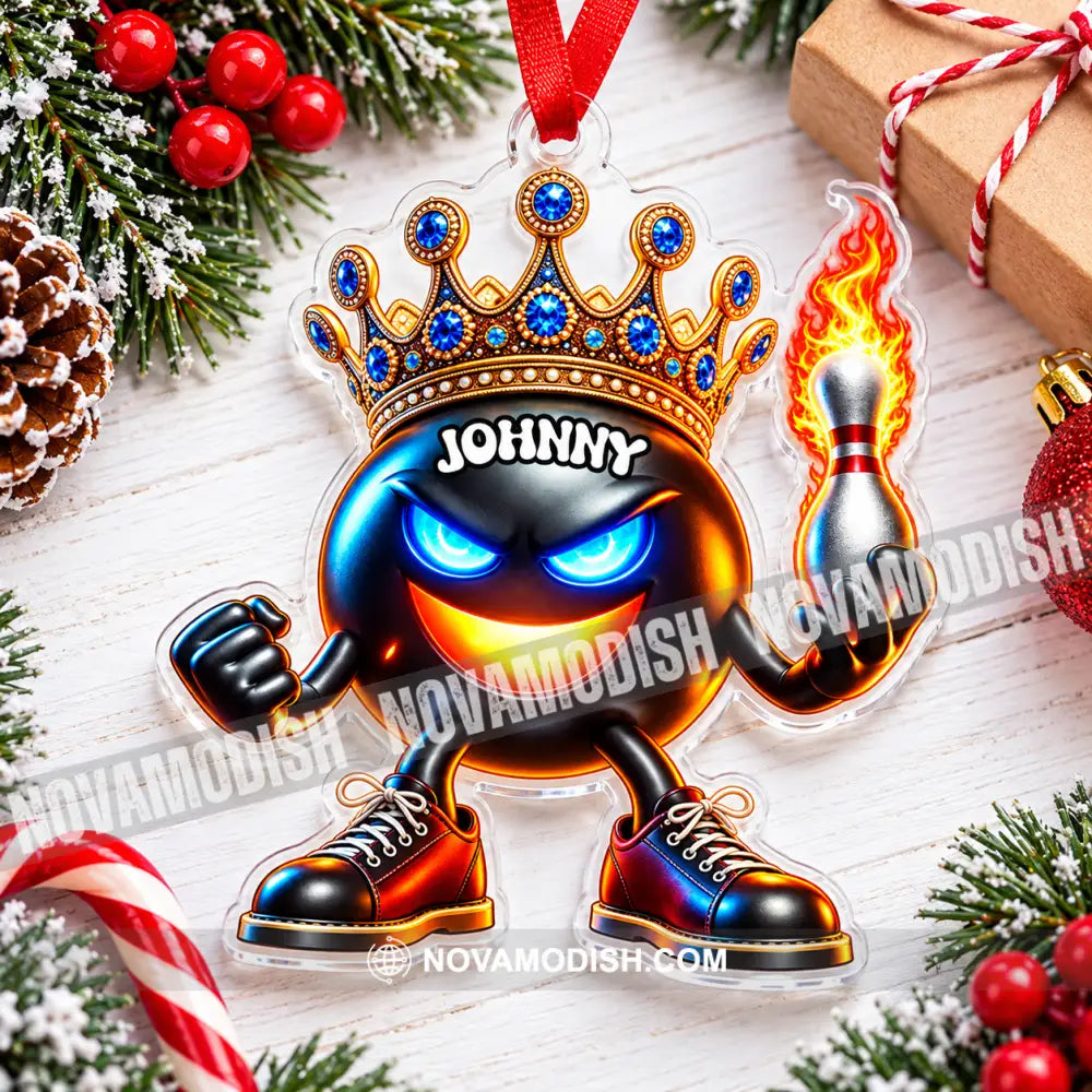 Bowling Home Decor Christmas Ornament Personalized Ornament - Ornament