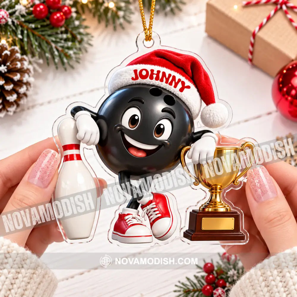 Bowling Home Decor Christmas Ornament Personalized Ornament - Ornament