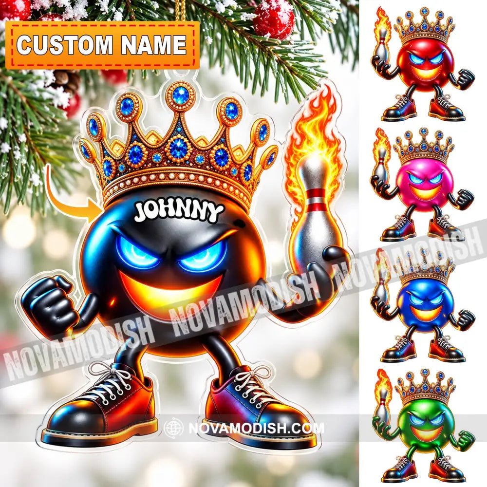 Bowling Home Decor Christmas Ornament Personalized Ornament - 3.54’’ / 1 Ornament - Ornament