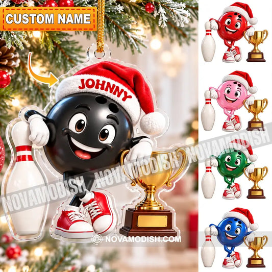 Bowling Home Decor Christmas Ornament Personalized Ornament - 3.54’’ / 1 Ornament - Ornament