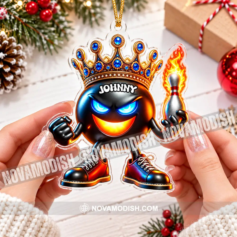 Bowling Home Decor Christmas Ornament Personalized Ornament - Ornament