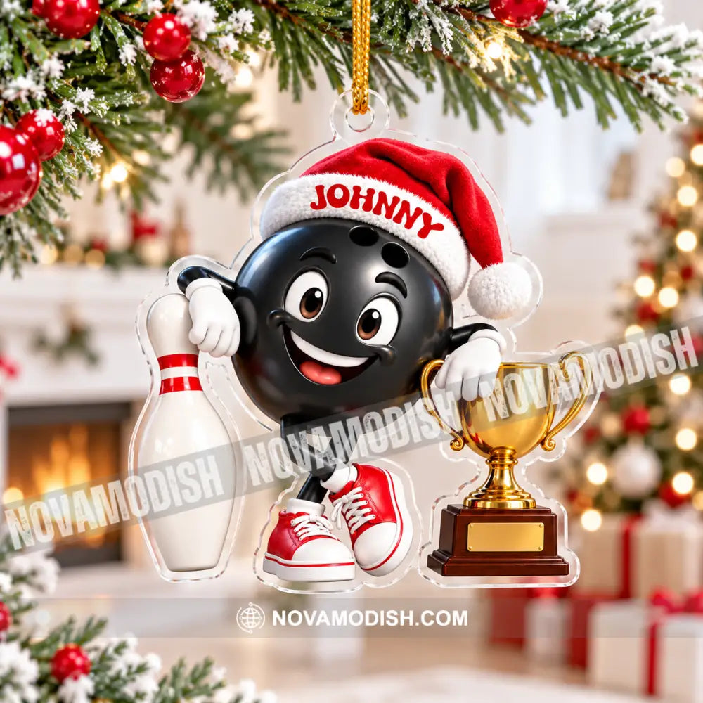Bowling Home Decor Christmas Ornament Personalized Ornament - Ornament