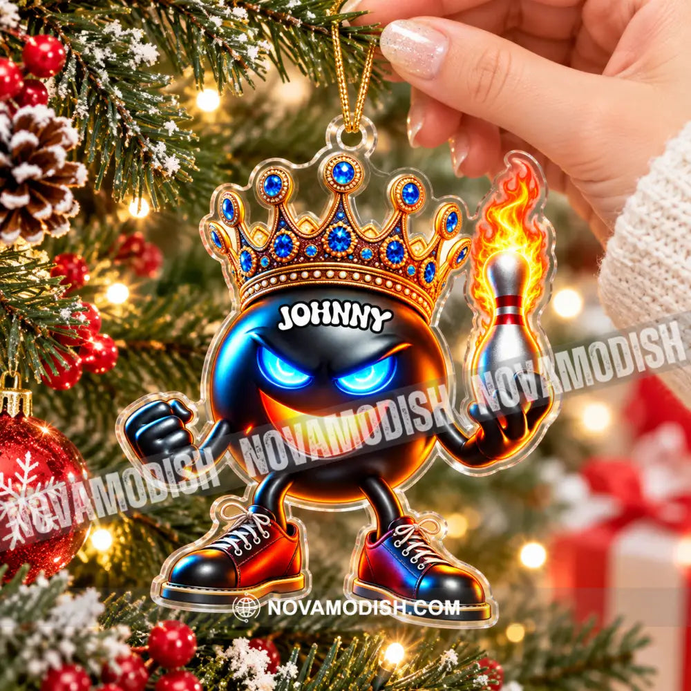 Bowling Home Decor Christmas Ornament Personalized Ornament - Ornament