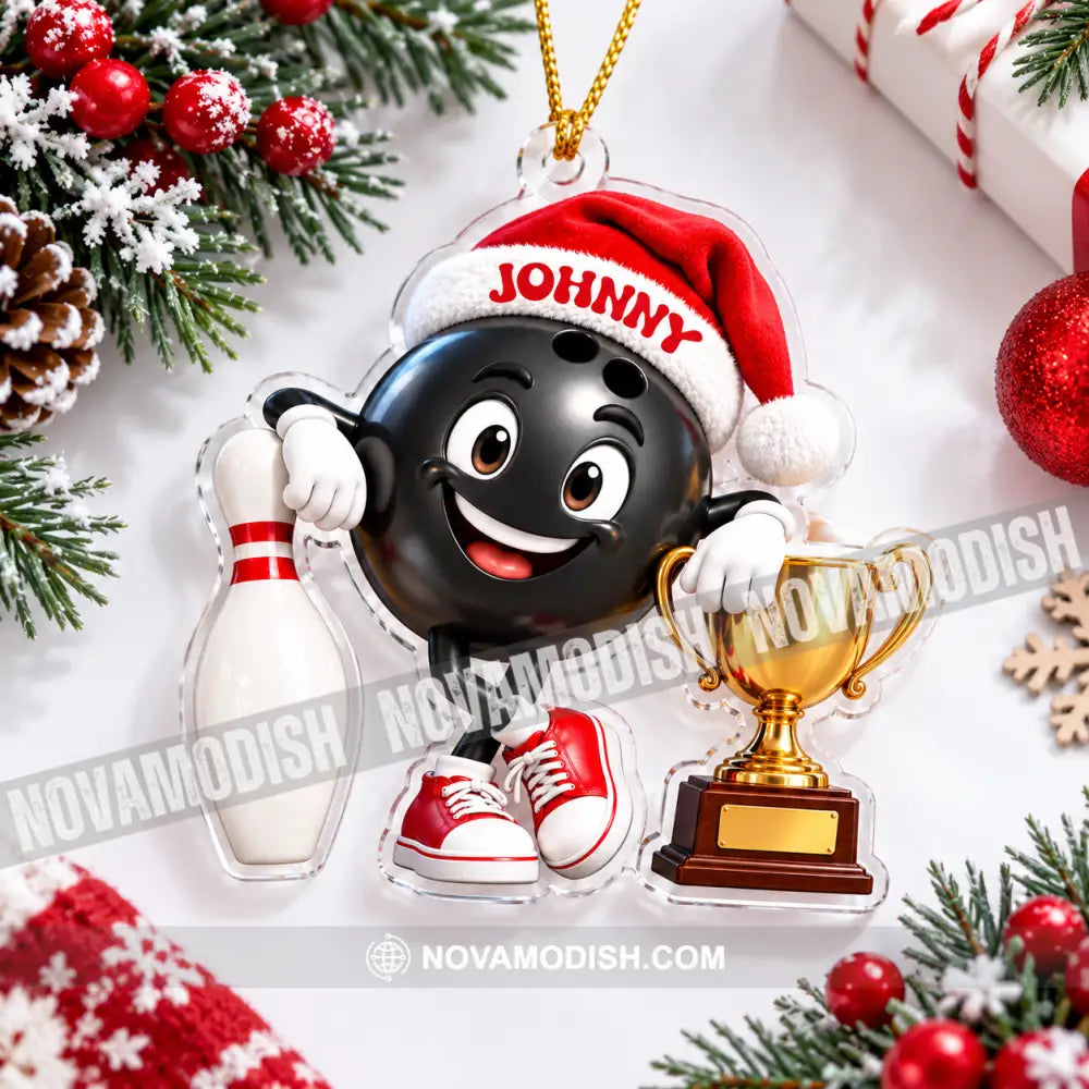 Bowling Home Decor Christmas Ornament Personalized Ornament - Ornament