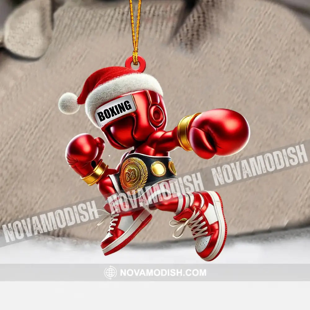 Boxing Christmas Ornament Personalized