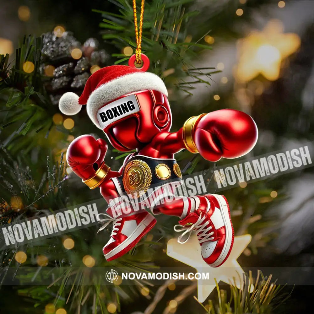 Boxing Christmas Ornament Personalized