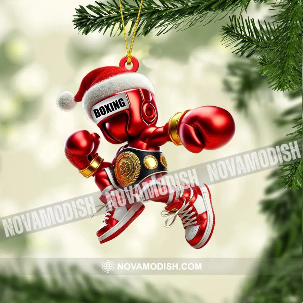 Boxing Christmas Ornament Personalized