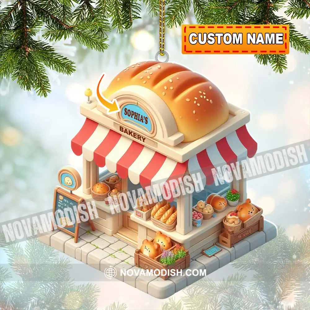 Bread Bakery Christmas Ornament Personalized 3.54’’ / 1