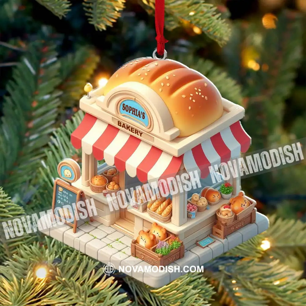 Bread Bakery Christmas Ornament Personalized