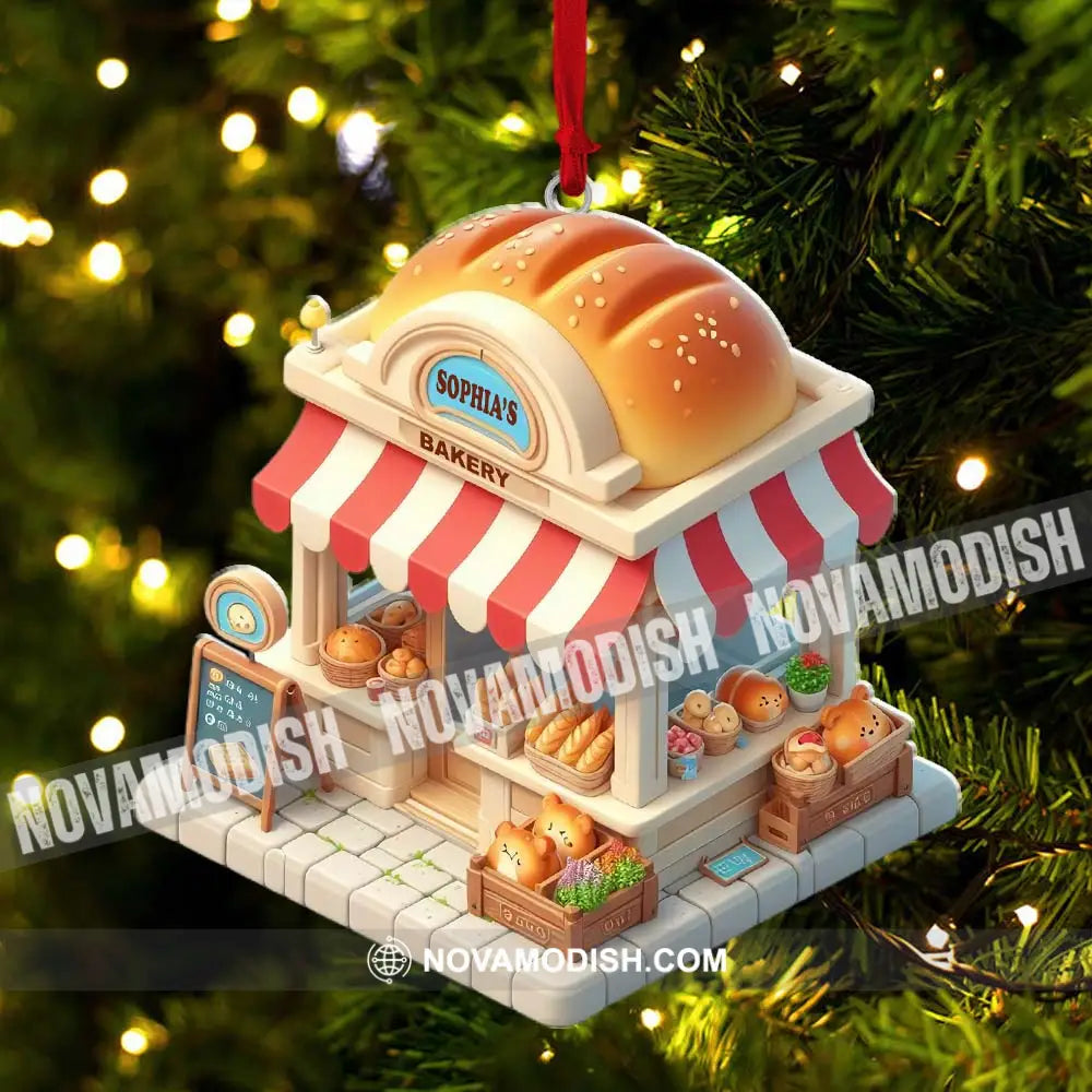 Bread Bakery Christmas Ornament Personalized