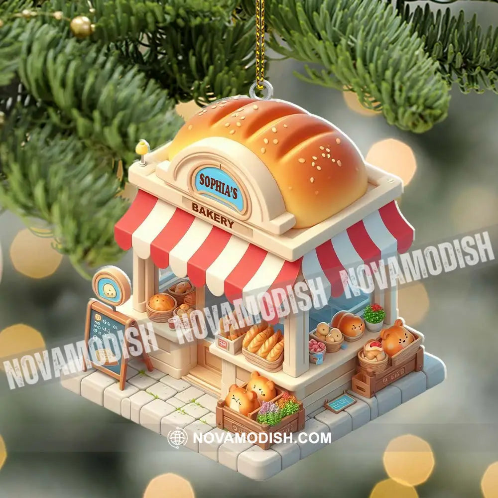 Bread Bakery Christmas Ornament Personalized