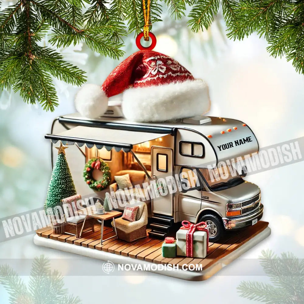 Camping Car Home Decor Christmas Ornament Personalized