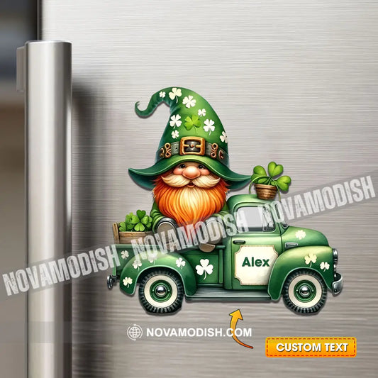 Car Patrick’s Day Fridge Magnet - Personalized 3.54’’ / 1 Piece