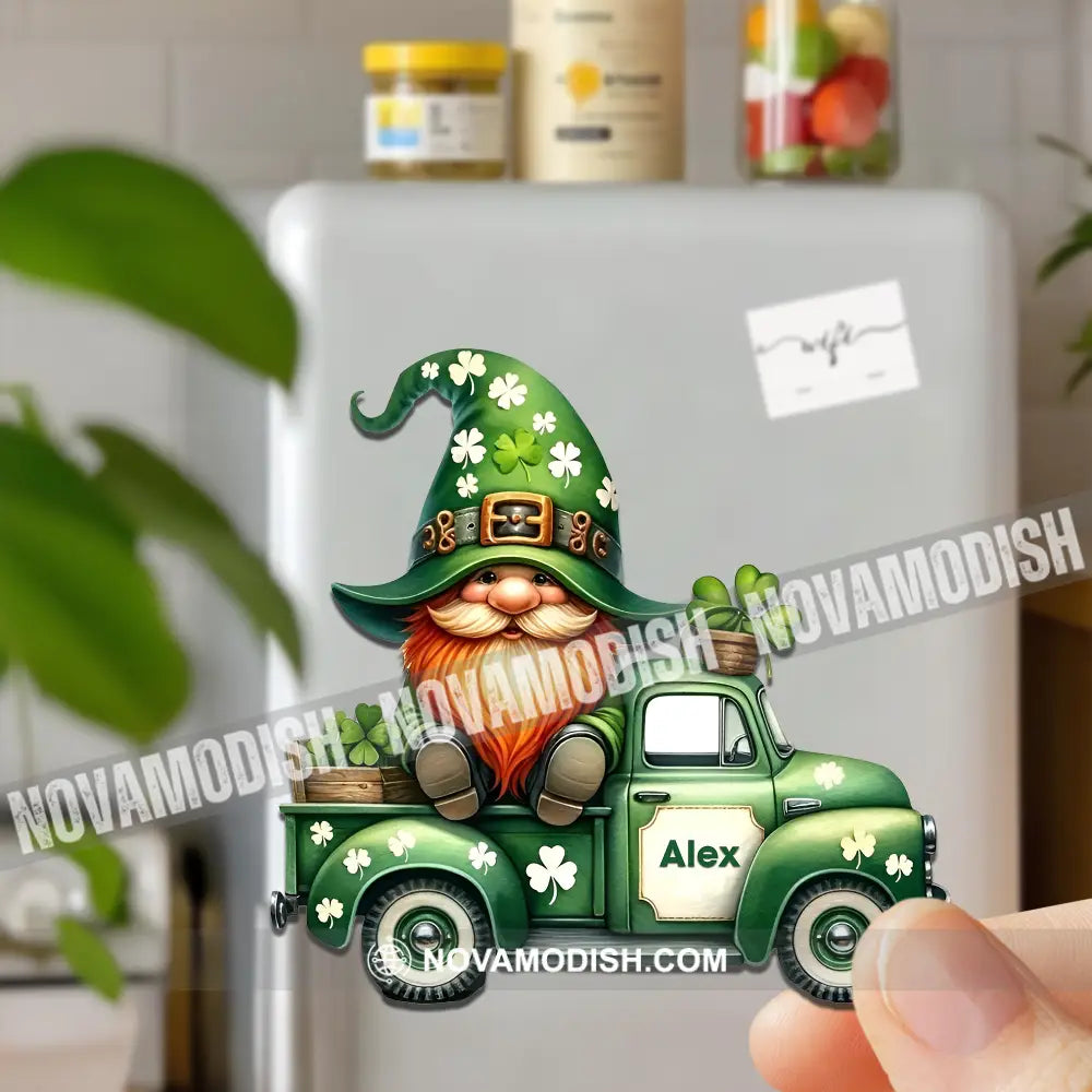 Car Patrick’s Day Fridge Magnet - Personalized