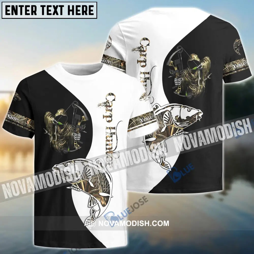 Carp Hunter Bow Fishing Camo Customize Name 3D Shirts Long Sleeve 05.06