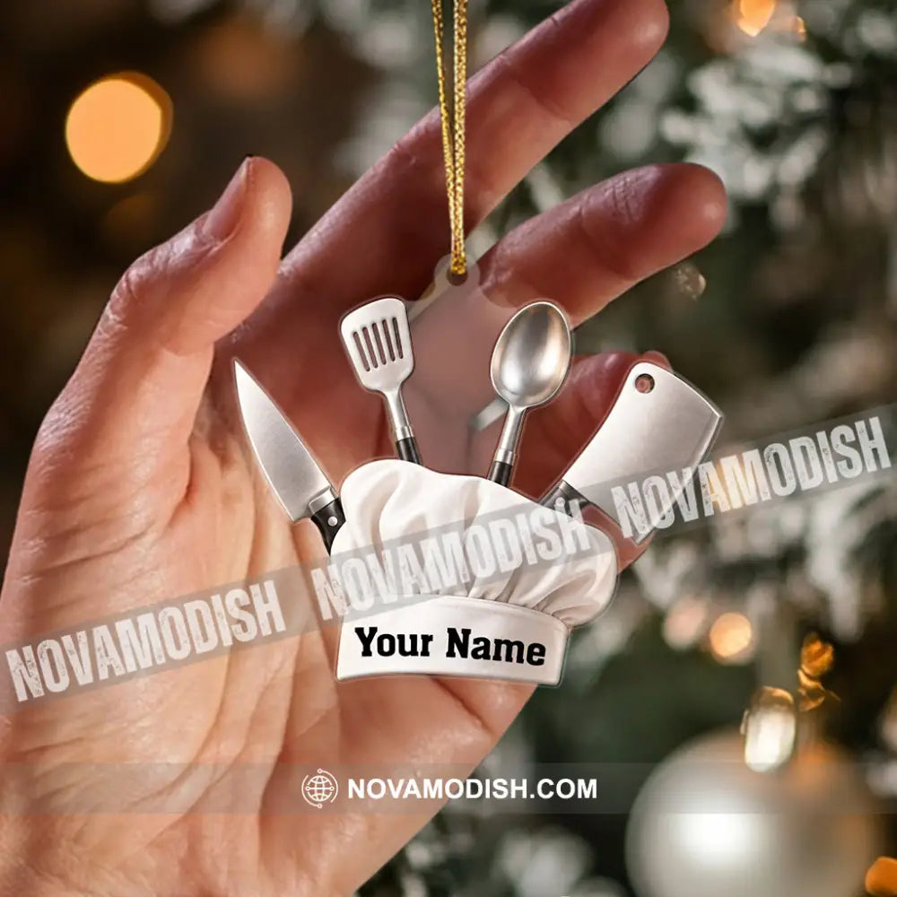 Chef Home Decor Christmas Ornament Personalized Ornament - Ornament